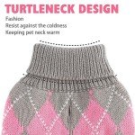 Diamond Plaid Knit Dog Sweater for All Sizes