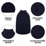 Mihachi Turtleneck Dog Sweater for Cold Weather