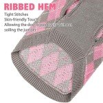Diamond Plaid Knit Dog Sweater for All Sizes