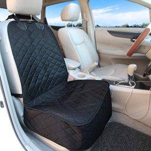 Waterproof Nonslip Dog Front Seat Cover - Black