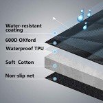 Waterproof Nonslip Dog Front Seat Cover - Black