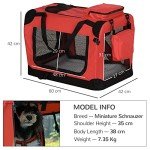 PawHut Soft Portable Dog and Cat Crate 23