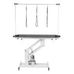 Hydraulic Dog Grooming Table with H Bar & Leashes
