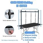 Adjustable Dog Grooming Arm with Nooses and Clamp