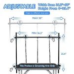 Adjustable Dog Grooming Arm with Nooses and Clamp