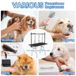 Adjustable Dog Grooming Arm with Nooses and Clamp