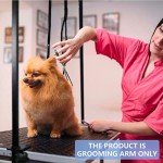 Adjustable Dog Grooming Arm with Nooses and Clamp