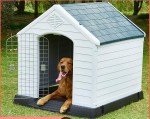 Weatherproof XXL Plastic Dog House for Indoor/Outdoor