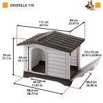Heavy-Duty Plastic Dog Kennel - Dog Villa 110