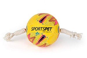 Durable Football Training Ball with Ropes for Dogs
