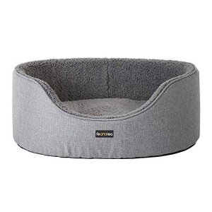 Feandrea Reversible Dog Bed, Grey, 73 x 60 cm