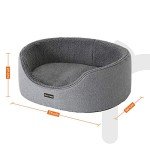 Feandrea Reversible Dog Bed, Grey, 73 x 60 cm