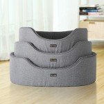 Feandrea Reversible Dog Bed, Grey, 73 x 60 cm