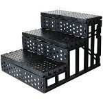 Easy Climb Grey Fleece Pet Stairs