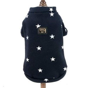 Star Print Fleece Sweatshirt for Small Dogs