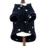 Star Print Fleece Sweatshirt for Small Dogs