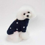 Star Print Fleece Sweatshirt for Small Dogs