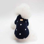 Star Print Fleece Sweatshirt for Small Dogs