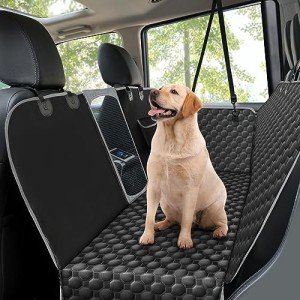 Taygeer Washable Dog Car Seat Cover with Hammock