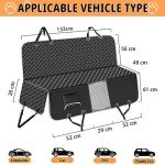 Taygeer Washable Dog Car Seat Cover with Hammock