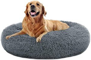Cozy Faux Fur Donut Dog & Cat Bed