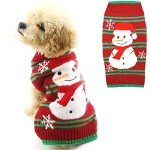 Snowman Holiday Sweater for Small Dogs & Cats