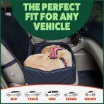 Waterproof Dog Car Seat & Seat Belt Combo