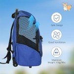 PawHut Pet Travel Backpack Carrier with Wheels
