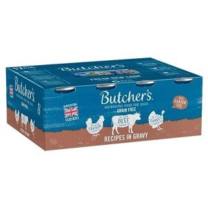Butcher's Recipes Dog Food Gravy Tins, 12 Pack