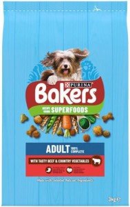 Bakers Beef & Veggie Dry Dog Food, 3kg