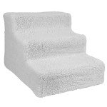 Proudpet Fleece Pet Stairs for Small Dogs