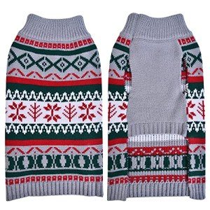 Christmas Sweater for Large Dogs - Grey