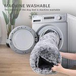 Washable Dog Bed, Calming Plush Mattress 75x50 cm
