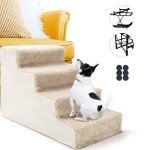Masthome 4-Step Dog Stairs with Non-Slip Cover