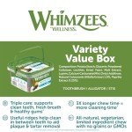 WHIMZEES Variety Box: Grain-Free Dental Chews for Small Dogs