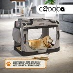 CADOCA® XXL Foldable Dog Crate - Light Grey