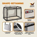 CADOCA® XXL Foldable Dog Crate - Light Grey