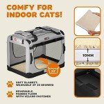 CADOCA® XXL Foldable Dog Crate - Light Grey
