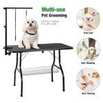Adjustable Pet Grooming Arm with Clamp System