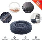 Fluffy Calming Donut Bed for Small Dogs & Cats