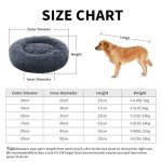 Fluffy Calming Donut Bed for Small Dogs & Cats
