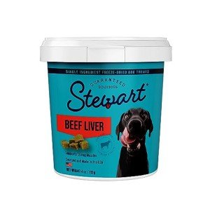 Stewart Freeze-Dried Beef Liver Dog Treats, 4 oz