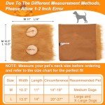 Adjustable Brown Dog Lion Mane Costume