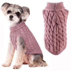 Wocharm Warm Knitted Sweater for Small Dogs