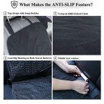 VIVAGLORY Large Quilted Dog Car Seat Cover