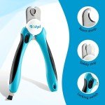 BOSHEL Dog Nail Clippers with Safety Guard & File
