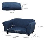 Stylish Linen Pet Sofa Couch for Dogs & Cats