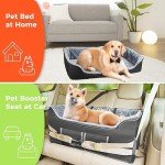 Large Dog Booster Car Seat with Seat Belt