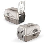 Premium Grey Dog and Cat Carrier Box