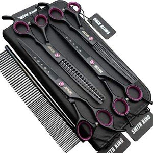 Professional Dog Grooming Scissors Set with Comb
